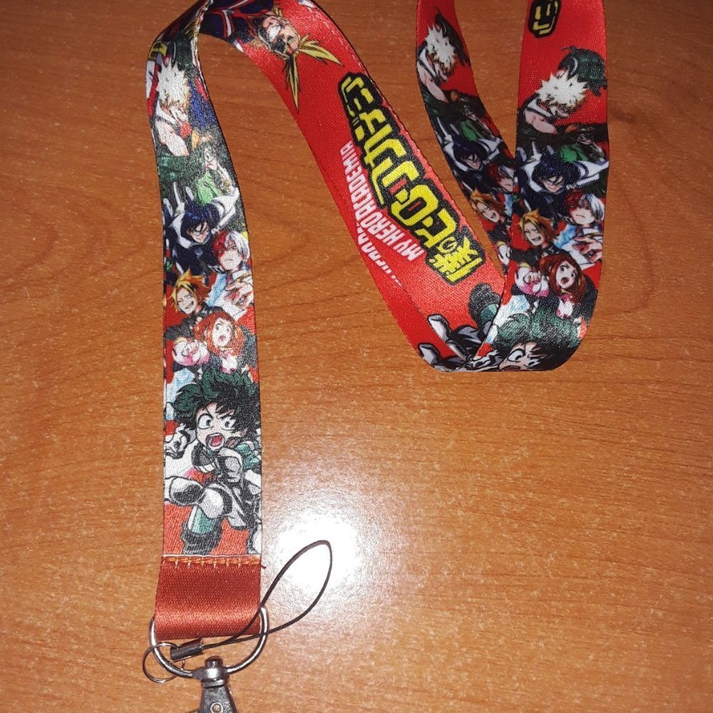 Best Japan Anime My Hero Academia Red Lanyard
